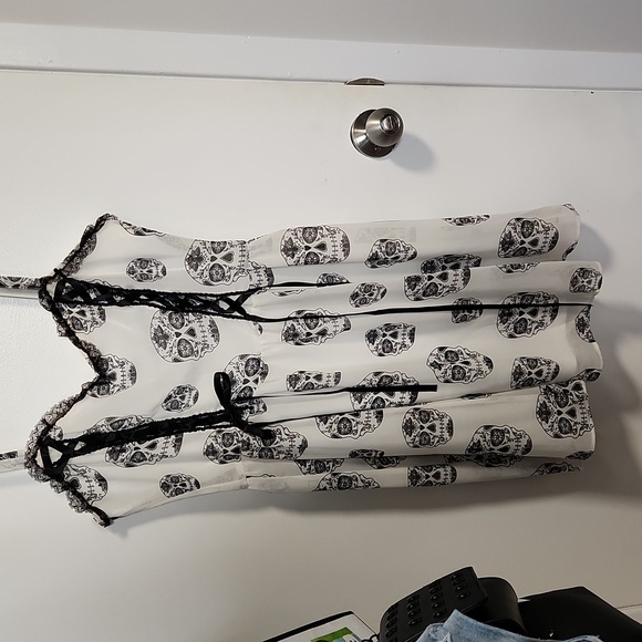 Hot Topic Sugar Skull Dress - Picture 1 of 1